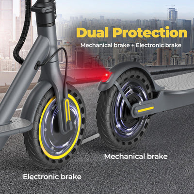 Riceel R50 Electric Scooter, Speed up to 25 km/h, 30 km of autonomy, 8.5" Solid Tire, Maximum Load 120 kg, Dual Braking